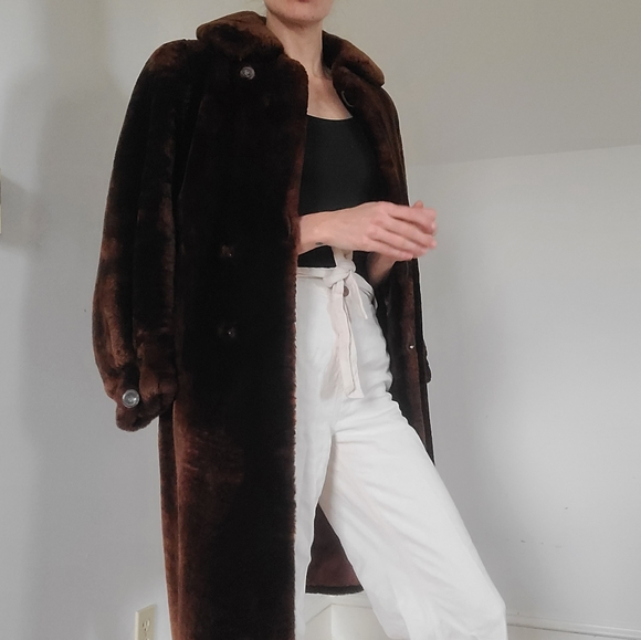 RARE VINTAGE - Faux fur coat - Picture 11 of 16
